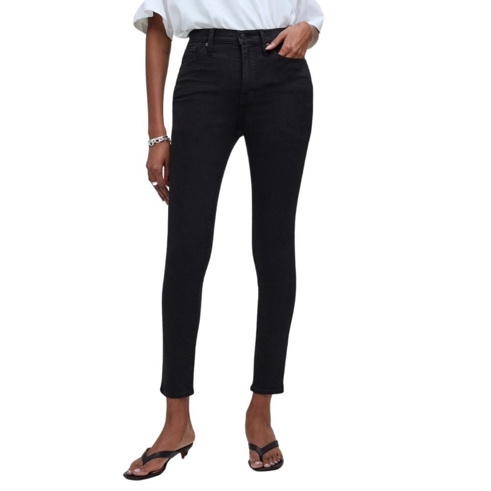 Madewell Women’s 10” High Rise Skinny Crop Jeans Black Petite 26P